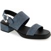 imageAerosoles Womens Dove Heeled SandalBlue Jean Faux Leather