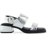 imageAerosoles Womens Dove Heeled SandalSilver Mirror Metallic Pu