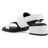 imageAerosoles Womens Dove Heeled SandalWhite Pu