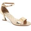 imageAerosoles Womens Jazzy Heeled SandalGold Mirror Metallic Faux Leather