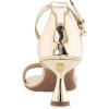 imageAerosoles Womens Jazzy Heeled SandalGold Mirror Metallic Faux Leather