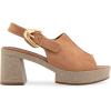 imageAerosoles Womens Zella Heeled SandalTan Suede