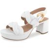 imageAerosoles Womens Camea Heeled SandalBright White Leather