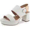 White Crackled Leather