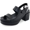 imageAerosoles Womens Clarkson Heeled SandalBlack Leather