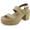 imageAerosoles Womens Clarkson Heeled SandalOlive Branch Suede