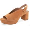imageAerosoles Womens Cornelia Heeled SandalTan Suede