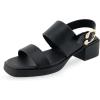 imageAerosoles Womens Dove Heeled SandalBlack Pu