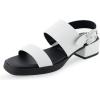 imageAerosoles Womens Dove Heeled SandalWhite Pu