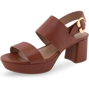 imageAerosoles Womens Camera Platform Heeled SandalClay Leather