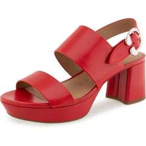 imageAerosoles Womens Camera Platform Heeled SandalRacing Red Leather