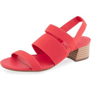 imageAerosoles Womens Chara Heeled SandalCoral Elastic Fabric