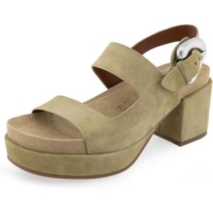 imageAerosoles Womens Clarkson Heeled SandalOlive Branch Suede