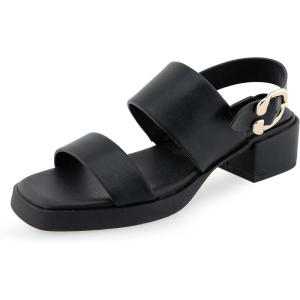 imageAerosoles Womens Dove Heeled SandalBlack Pu