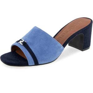 imageAerosoles Womens Gela Slide SandalBlue Jean Suede
