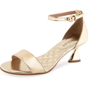 imageAerosoles Womens Jazzy Heeled SandalGold Mirror Metallic Faux Leather