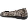 imageAerosoles Womens Bentley Ballet FlatAntique Bronze Snake Print Faux Leather