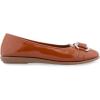 imageAerosoles Womens Bentley Ballet FlatTan Patent Crinkled Faux Leather
