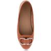 imageAerosoles Womens Bentley Ballet FlatTan Patent Crinkled Faux Leather