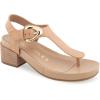 imageAerosoles Womens California Heeled SandalBeige Bisque Leather