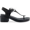 imageAerosoles Womens California Heeled SandalBlack Leather