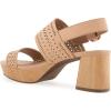 imageAerosoles Womens Cameraper Heeled SandalBeige Bisque Perf Faux Leather