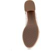 imageAerosoles Womens Cameraper Heeled SandalWhite Perf Faux Leather