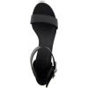 imageAerosoles Womens Carew Heeled SandalBlack Faux Leather
