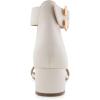 imageAerosoles Womens Carew Heeled SandalEggnog Faux Leather