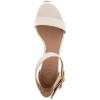 imageAerosoles Womens Carew Heeled SandalEggnog Faux Leather