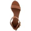 imageAerosoles Womens Carew Heeled SandalTan Faux Leather