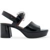 imageAerosoles Womens Chamber Heeled SandalBlack Patent Pu
