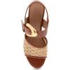 imageAerosoles Womens Chamber Heeled SandalNatural Raffia