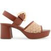 imageAerosoles Womens Chamber Heeled SandalNatural Raffia