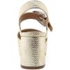 imageAerosoles Womens Chamber Heeled SandalSoft Gold Canvas