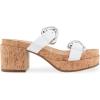 imageAerosoles Womens Chance Heeled SandalWhite Leather