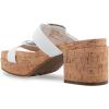 imageAerosoles Womens Chance Heeled SandalWhite Leather