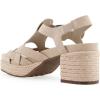 imageAerosoles Womens Chatham Heeled SandalPale Khaki Suede