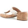 imageAerosoles Womens Clio Heeled SandalGold Metallic Textured Faux Leather With Cork