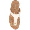 imageAerosoles Womens Clio Heeled SandalGold Metallic Textured Faux Leather With Cork