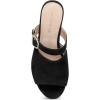 imageAerosoles Womens Cosmic Heeled SandalBlack Suede