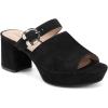 imageAerosoles Womens Cosmic Heeled SandalBlack Suede
