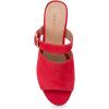 imageAerosoles Womens Cosmic Heeled SandalRed Suede