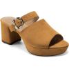 imageAerosoles Womens Cosmic Heeled SandalTan Suede