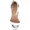 imageAerosoles Womens Eliza Heeled SandalSilver Mirror Metallic Pu