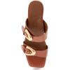 imageAerosoles Womens Estella Heeled SandalGinger Bread Leather