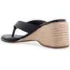 imageAerosoles Womens Nero Wedge SandalBlack Faux Leather