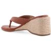 imageAerosoles Womens Nero Wedge SandalGinger Bread Faux Leather