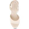 imageAerosoles Womens Nixon Heeled SandalEggnog Leather