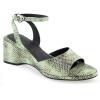 imageAerosoles Womens Nixon Heeled SandalGleam Snake Leather